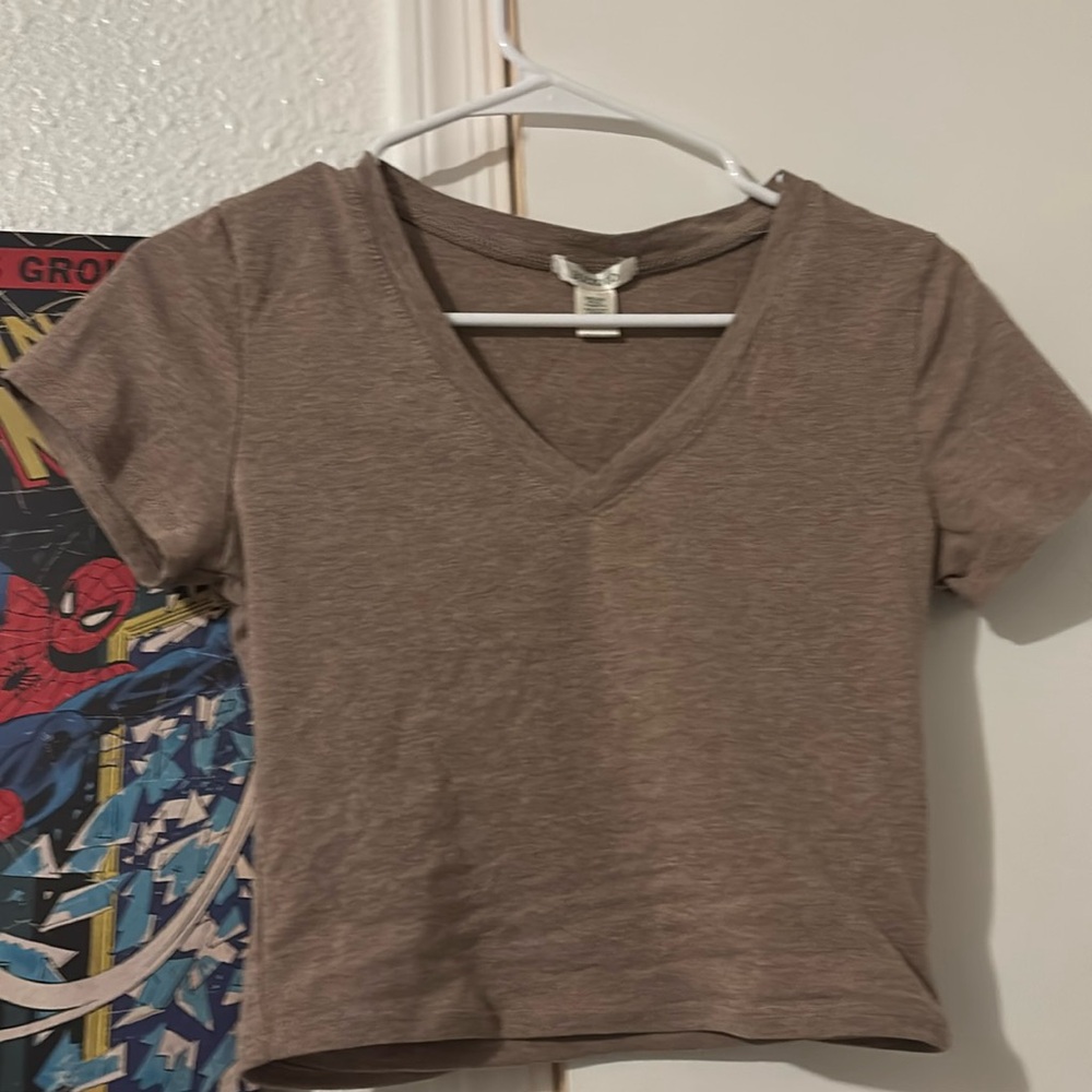 Beige crop top